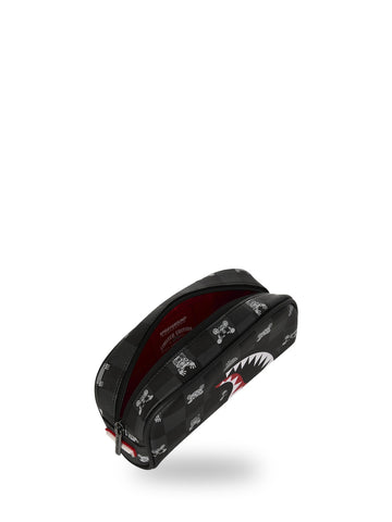 Sprayground Gray Peeking Character Check - Borse Unisex - Nero