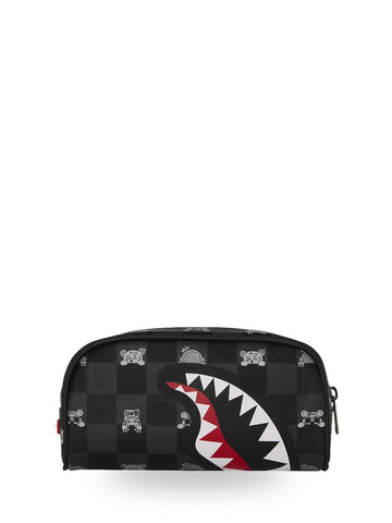 Sprayground Gray Peeking Character Check - Borse Unisex - Nero