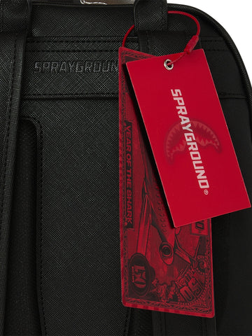 Sprayground Silver Side Drip Black Check - Zaini Unisex - Nero/Argento