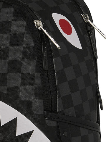 Sprayground Silver Side Drip Black Check - Zaini Unisex - Nero/Argento