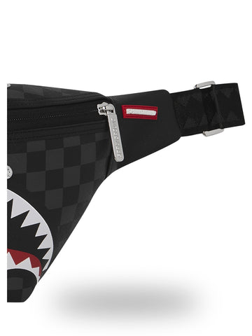 Sprayground Silver Side Drip Black Check - Borse Unisex - Nero/argento