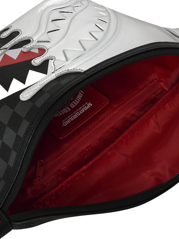 Sprayground Silver Side Drip Black Check - Borse Unisex - Nero/argento