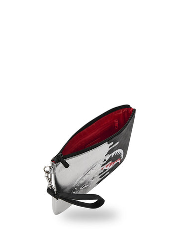 Sprayground Silver Side Drip Black Check - Borse Unisex - Nero/Argento