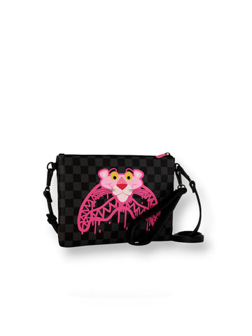 Sprayground Pink Panther Drippy Diamonds Crossbody Pouchette - Borse Unisex - Multicolore