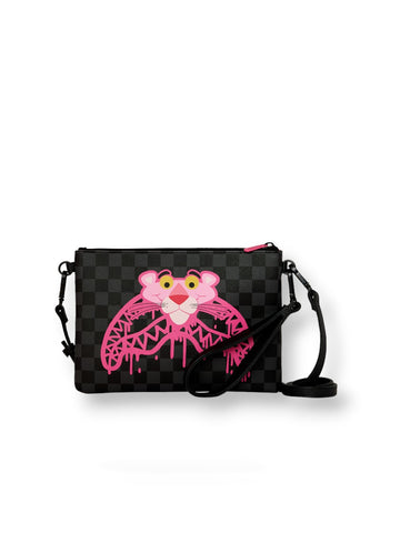 Sprayground Pink Panther Drippy Diamonds Crossbody Pouchette - Borse Unisex - Multicolore