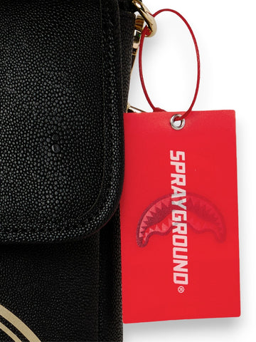 Sprayground That Gold Drap Messenger Sling - Borse Unisex - Nero/oro