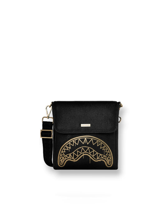 Sprayground That Gold Drap Messenger Sling - Borse Unisex - Nero/oro