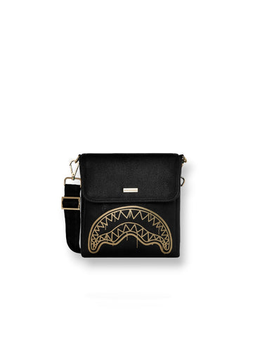 Sprayground That Gold Drap Messenger Sling - Borse Unisex - Nero/oro