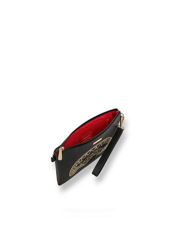 Sprayground That Gold Drap Crossbody Pouchette - Borse Unisex - Nero/Oro