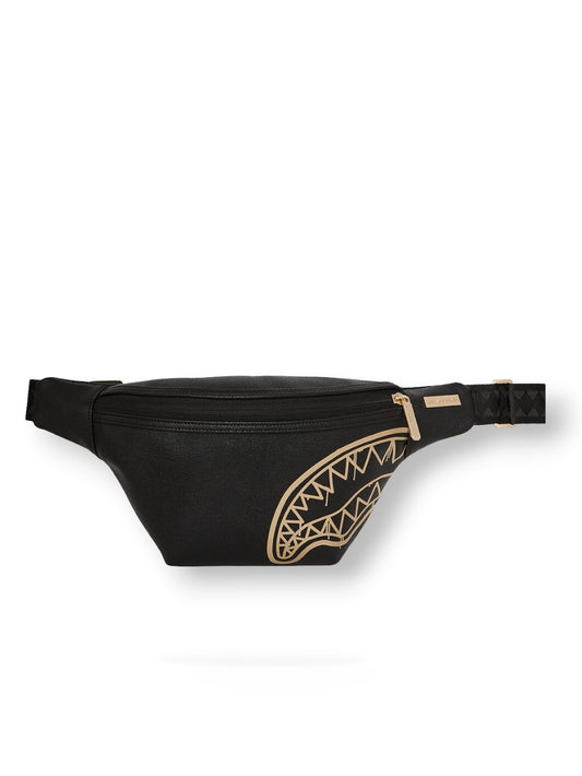 Sprayground That Gold Drap Savvy Crossbody - Borse Unisex - Nero/oro