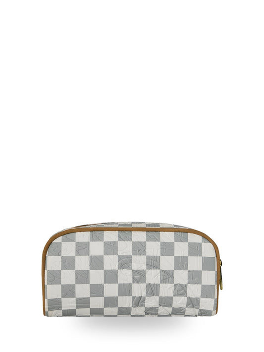 Sprayground 3am Cream Pencil Case - Borse Unisex - Grigio/beige