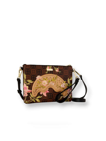 Sprayground Ai Henny Floral Crossbody Pouchette - Borse Unisex - Marrone