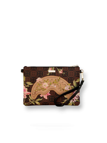 Sprayground Ai Henny Floral Crossbody Pouchette - Borse Unisex - Marrone