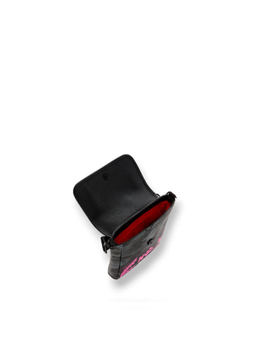 Sprayground Peanuts Snoopy Pink Stencil Messenger Sling - Borse Unisex - Nero