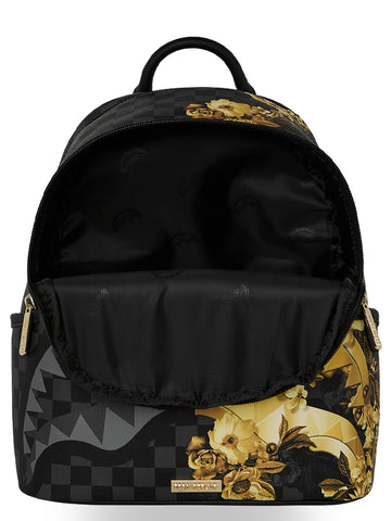 Sprayground Gold Floral Remix - Zaini Unisex - Nero/Oro