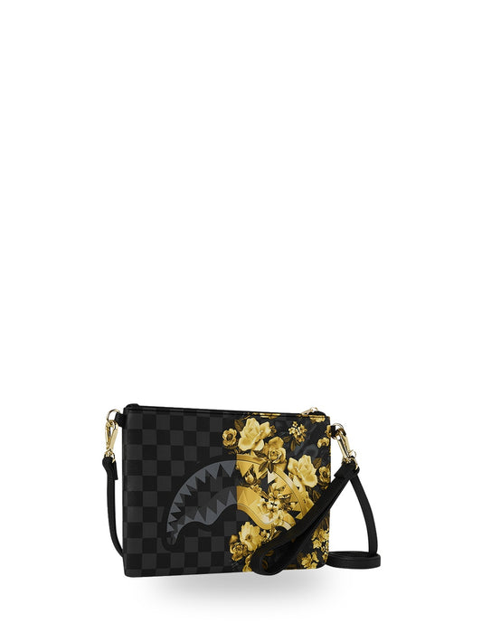 Sprayground Gold Floral Remix - Borse Unisex - Nero/oro