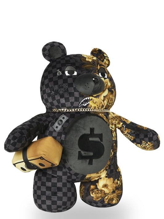 Sprayground Gold Floral Remix Moneybear - Zaini Unisex - Multicolore