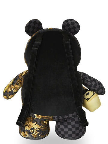 Sprayground Gold Floral Remix Moneybear - Zaini Unisex - Multicolore