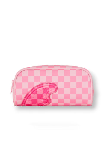 Sprayground Pink Sip Patch Pencil Pouch - Borse Unisex - Rosa
