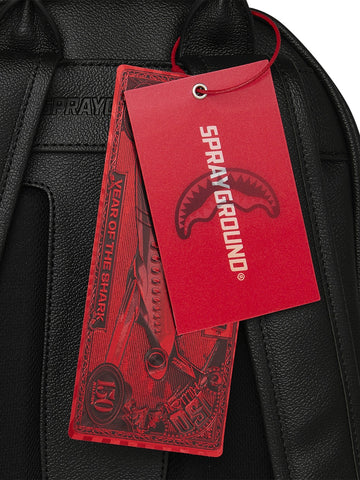 Sprayground Gold Brick Lux Savage - Zaini Unisex - Nero/Oro