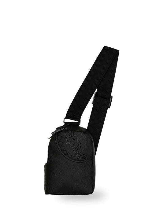 Sprayground Gold Brick Lux Backpack Sling - Borse Unisex - Nero