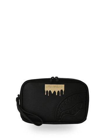 Sprayground Gold Brick Lux Brick Toletry - Borse Unisex - Nero/Oro