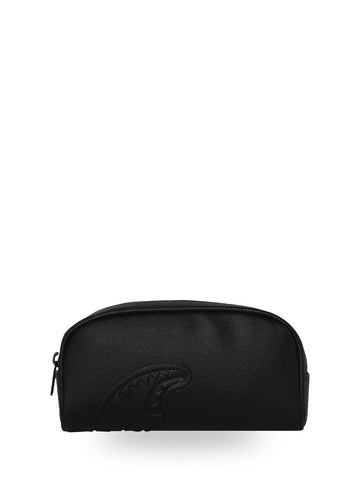 Sprayground Silver Side Drip Black Check Pencil Pouch - Borse Unisex - Nero/oro