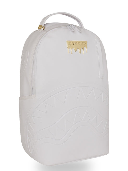 Sprayground Gold Brick Luxe White Dlxsv - Zaini Unisex - Bianco/Oro