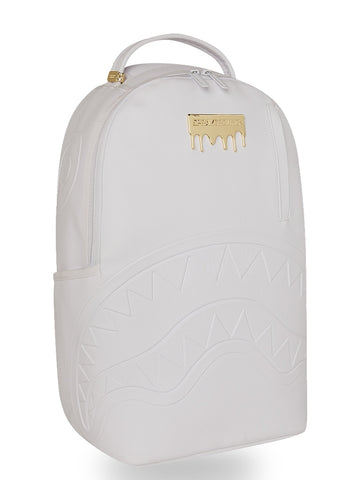Sprayground Gold Brick Luxe White Dlxsv - Zaini Unisex - Bianco/Oro