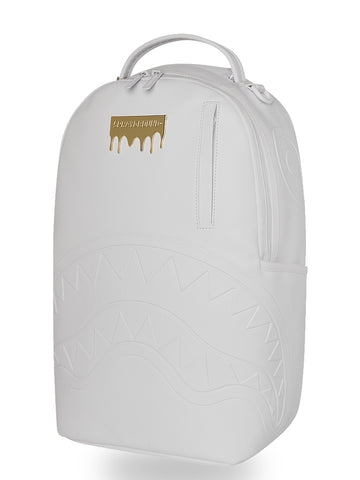 Sprayground Gold Brick Luxe White Dlxsv - Zaini Unisex - Bianco/Oro