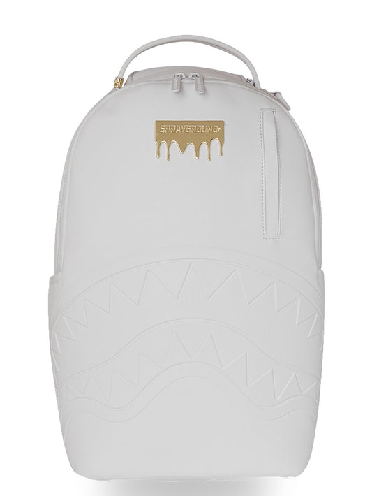 Sprayground Gold Brick Luxe White Dlxsv - Zaini Unisex - Bianco/Oro