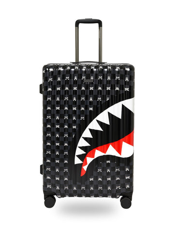 Sprayground Gray Peeking Character Sketch Large Hard Luggage - Home Unisex - Nero