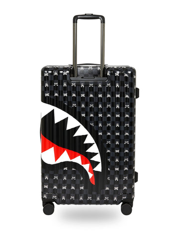 Sprayground Gray Peeking Character Sketch Large Hard Luggage - Home Unisex - Nero