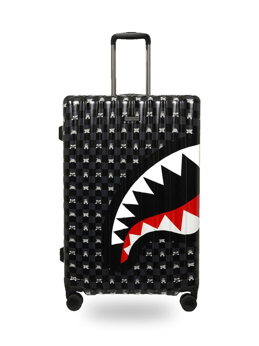 Sprayground Gray Peeking Character Sketch Large Hard Luggage - Home Unisex - Nero