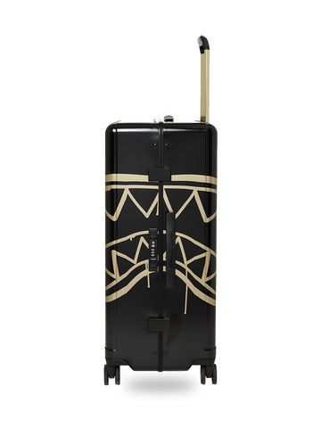 Sprayground That Gold Drap Large Hard Luggage - Home Unisex - Nero/Oro