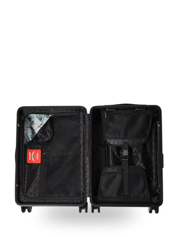 Sprayground That Gold Drap Large Hard Luggage - Home Unisex - Nero/Oro