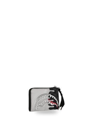 Sprayground Silver Side Drip Wallet - Portafogli Unisex - Nero/Argento