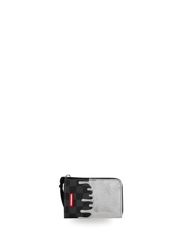 Sprayground Silver Side Drip Wallet - Portafogli Unisex - Nero/Argento