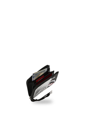 Sprayground Silver Side Drip Wallet - Portafogli Unisex - Nero/Argento