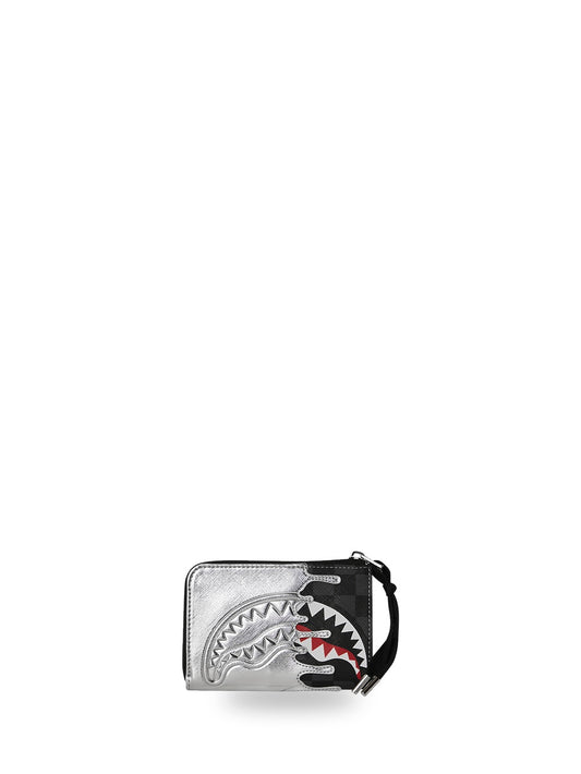 Sprayground Silver Side Drip Wallet - Portafogli Unisex - Nero/Argento