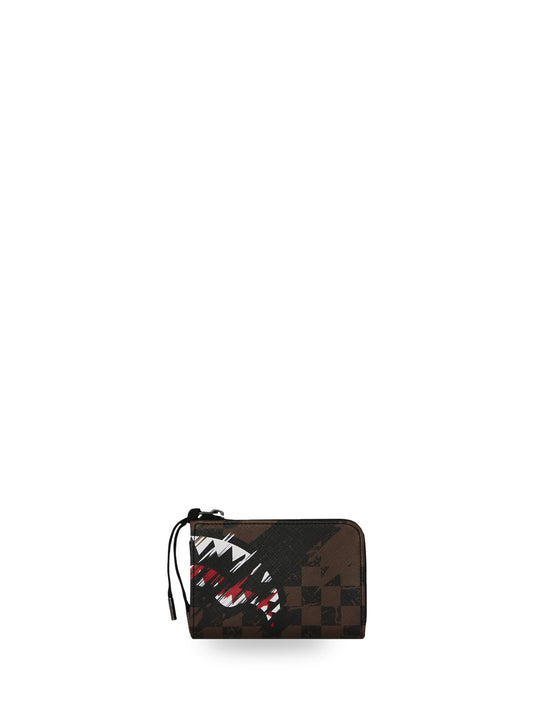 Sprayground Smeared Grunge Wallet - Portafogli Unisex - Marrone