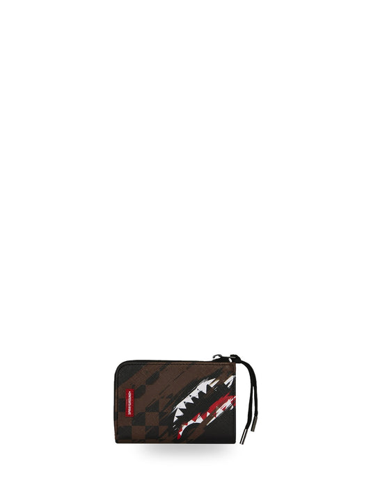 Sprayground Smeared Grunge Wallet - Portafogli Unisex - Marrone