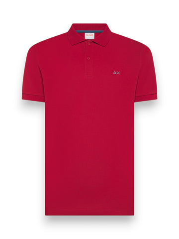 Sun68 Polo Basic S/s - T-Shirt Uomo - Rosso