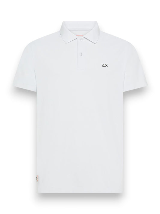 Sun68 Polo Piquet Tech S/S - T-Shirt Uomo - Bianco
