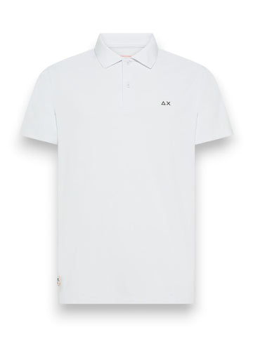 Sun68 Polo Piquet Tech S/S - T-Shirt Uomo - Bianco