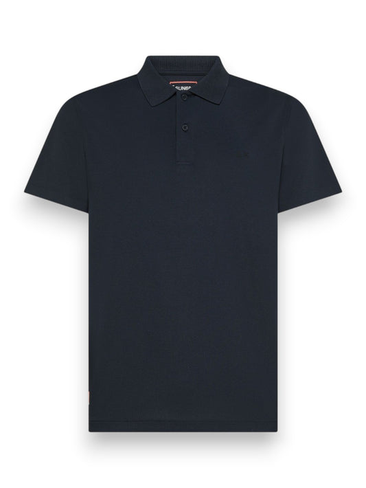 Sun68 Polo Piquet Tech S/S - T-Shirt Uomo - Navy Blue