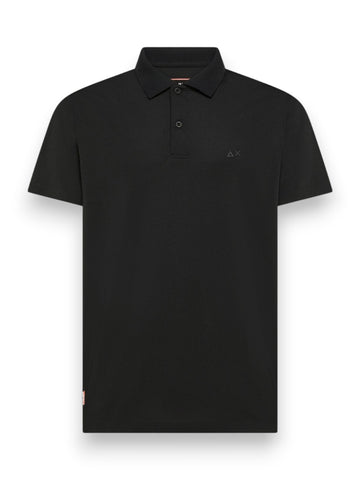 Sun68 Polo Piquet Tech S/S - T-Shirt Uomo - Nero