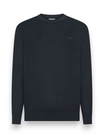 Sun68 Sweater Vintage L/S - Maglieria Uomo - Navy Blue