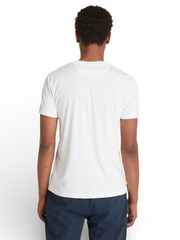 Timberland Dunstan River Chest Pocket Short Sleeve Tee - T-Shirt Uomo - Bianco