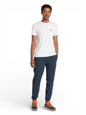 Timberland Dunstan River Chest Pocket Short Sleeve Tee - T-Shirt Uomo - Bianco